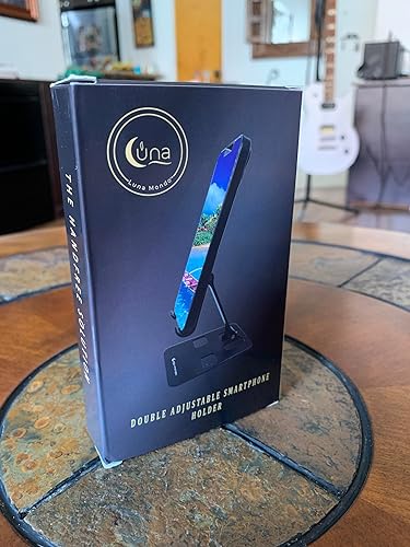 Miniatura 8 de Soporte para teléfono, ligero, plegable y duradero con dos bisagras ajustables. Rosa metálico