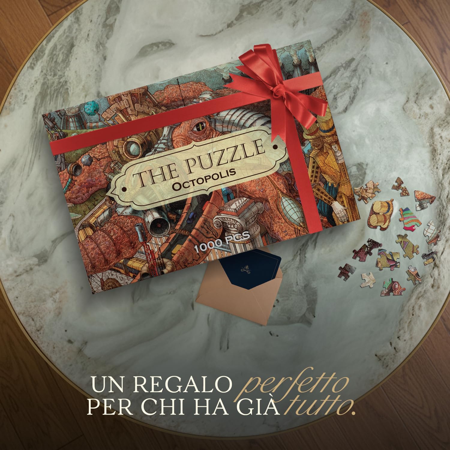 HUNGRY MINDS Octopolis Puzzle 1000 Pezzi per Adulti | Puzzle Impegnativo e Difficile per Straordinario Tema Polpo - Idea Regalo Rompicapo