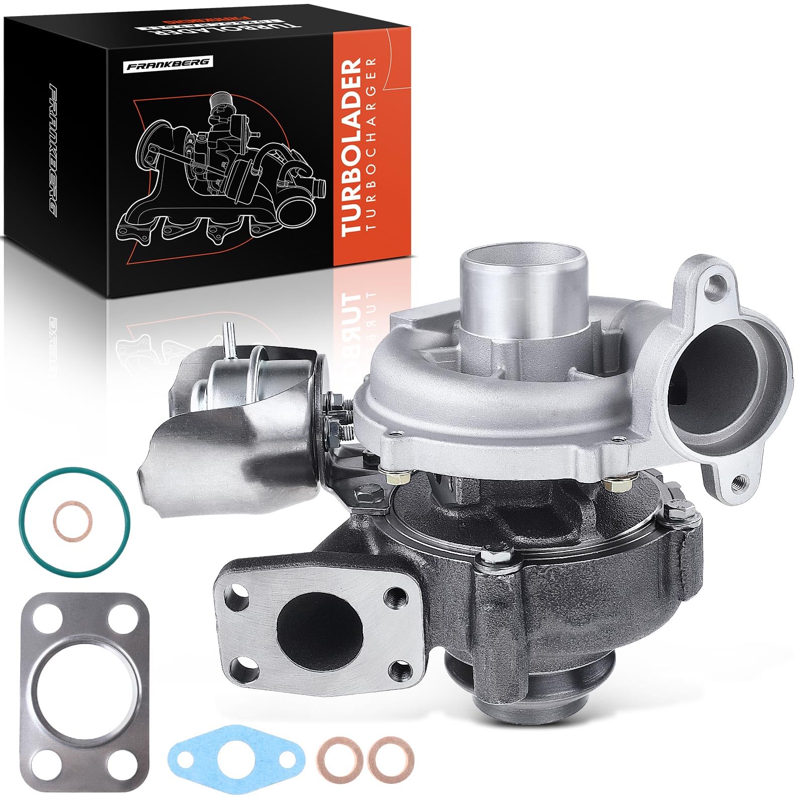 Frankberg Turbolader 1.6L Kompatibel mit Berlingo B9 2008-Heute C4 Grand Picasso I UA 2006-2011 206 2A/C 2004-2008 207 WA WC 2006-2013 Partner 2008-2012