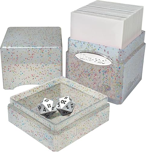 Vista 9 de Ultra Pro - Caja de cartas Satin Tower con más de 100 cartas (azul brillante) - Protege tus tarjetas de juego, tarjetas deportivas o tarjetas Azul