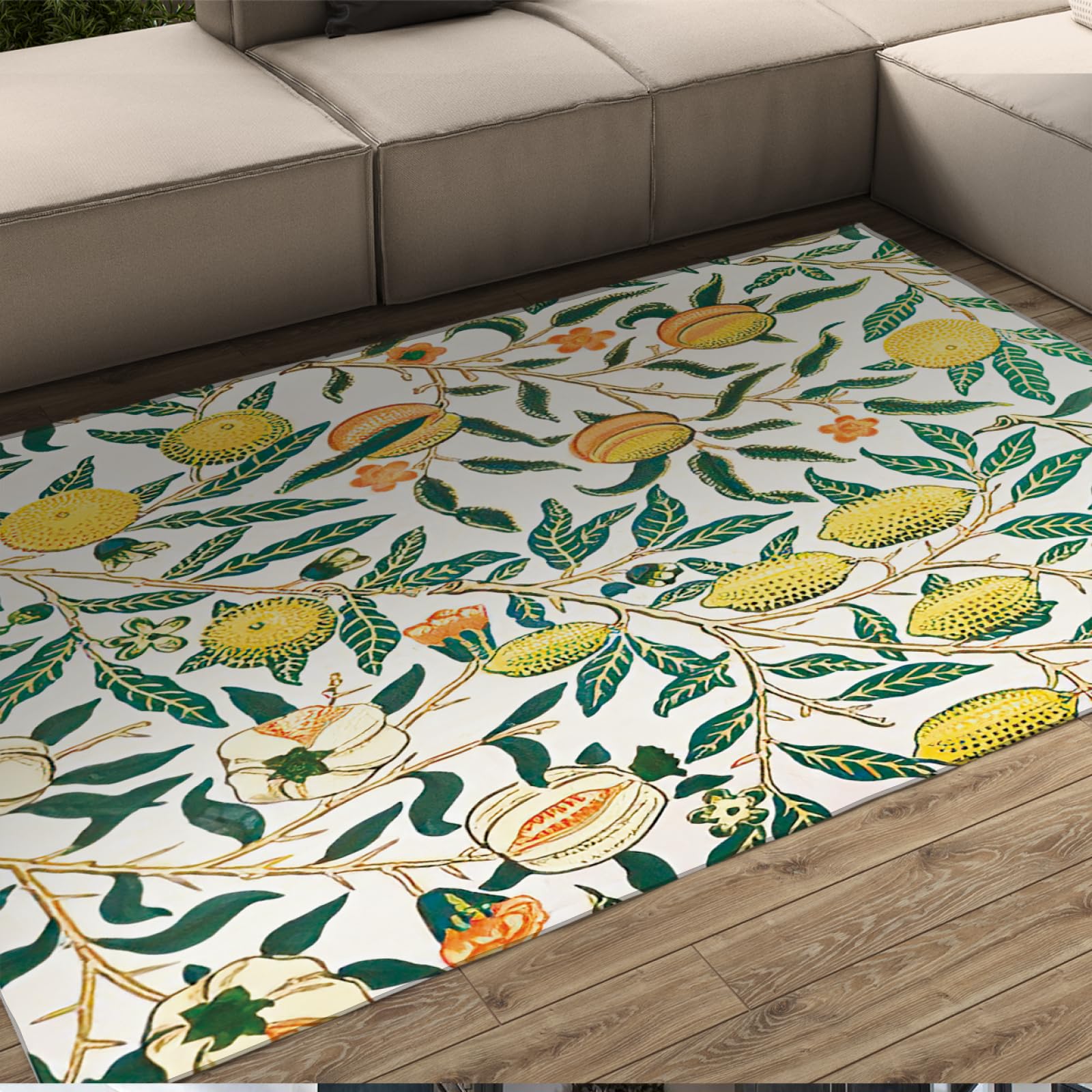 Tapis antidérapant de cuisine et salle à manger style Morris 120x160