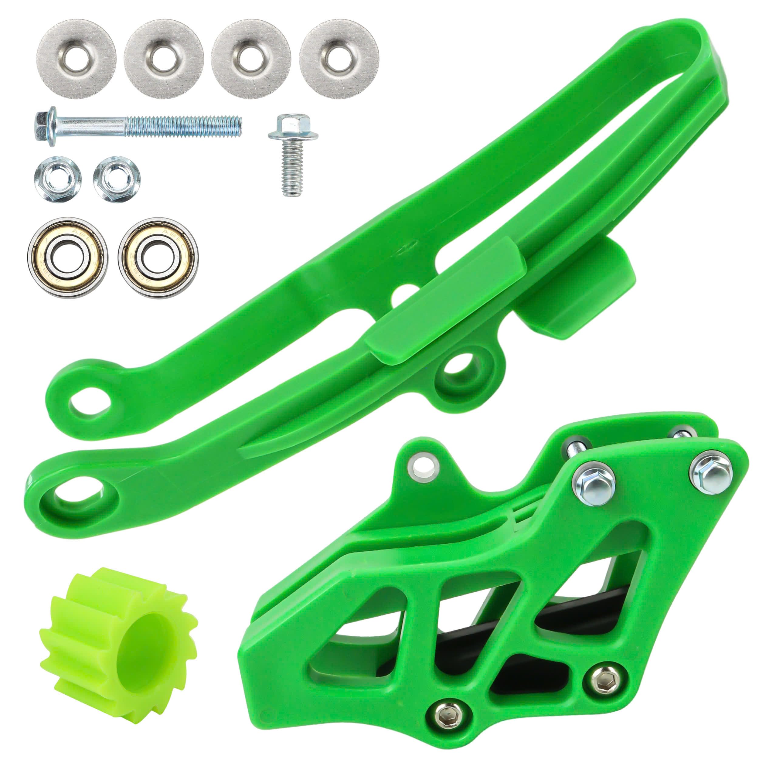 Motorcycle Chain Slider Guide Swingarm Roller Replacement for Kawasaki KX250F 2009-2020, for Kawasaki KX450F 2009-2018 Dirt Pit Bike (Green)