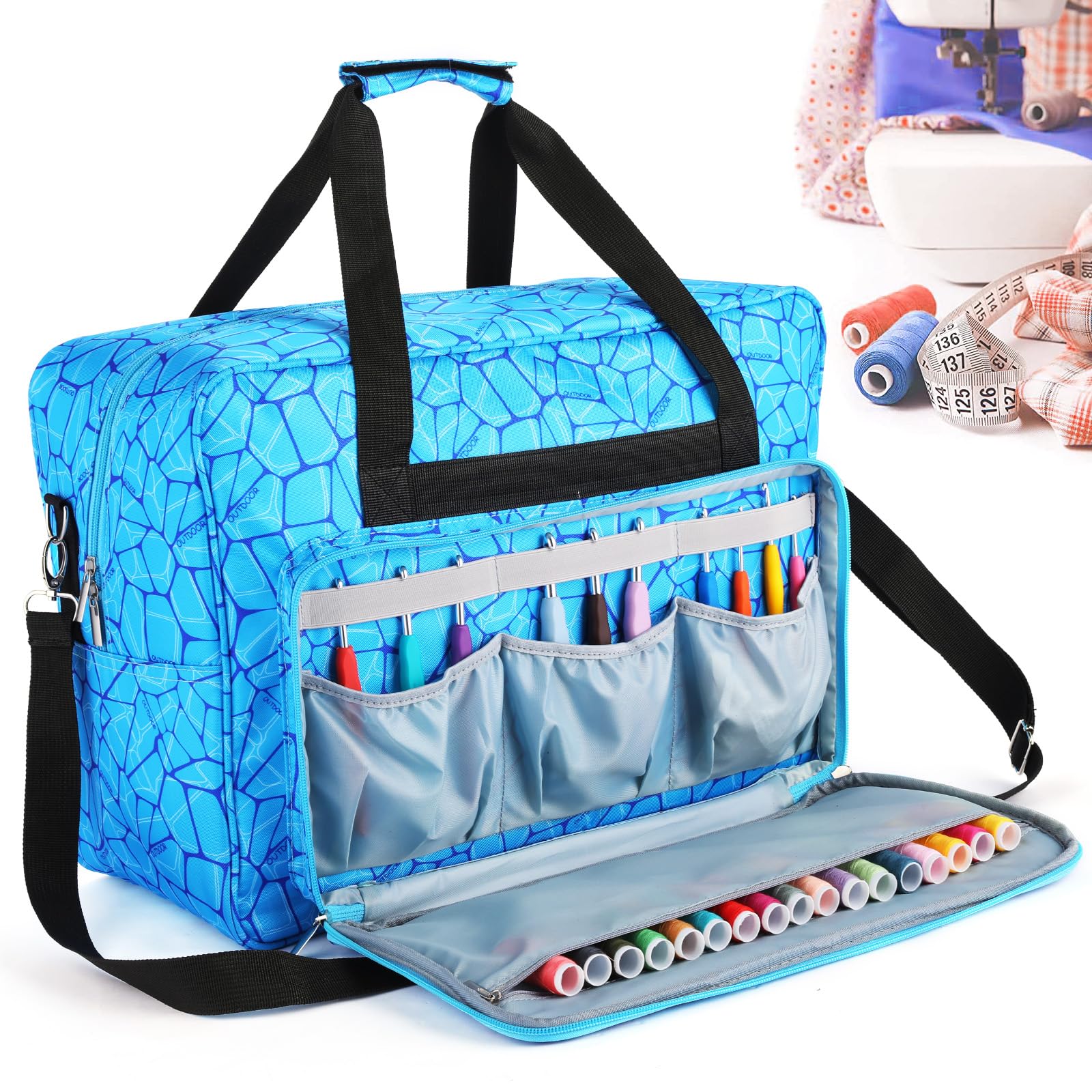 aoful sewing carrying bag (Blue)