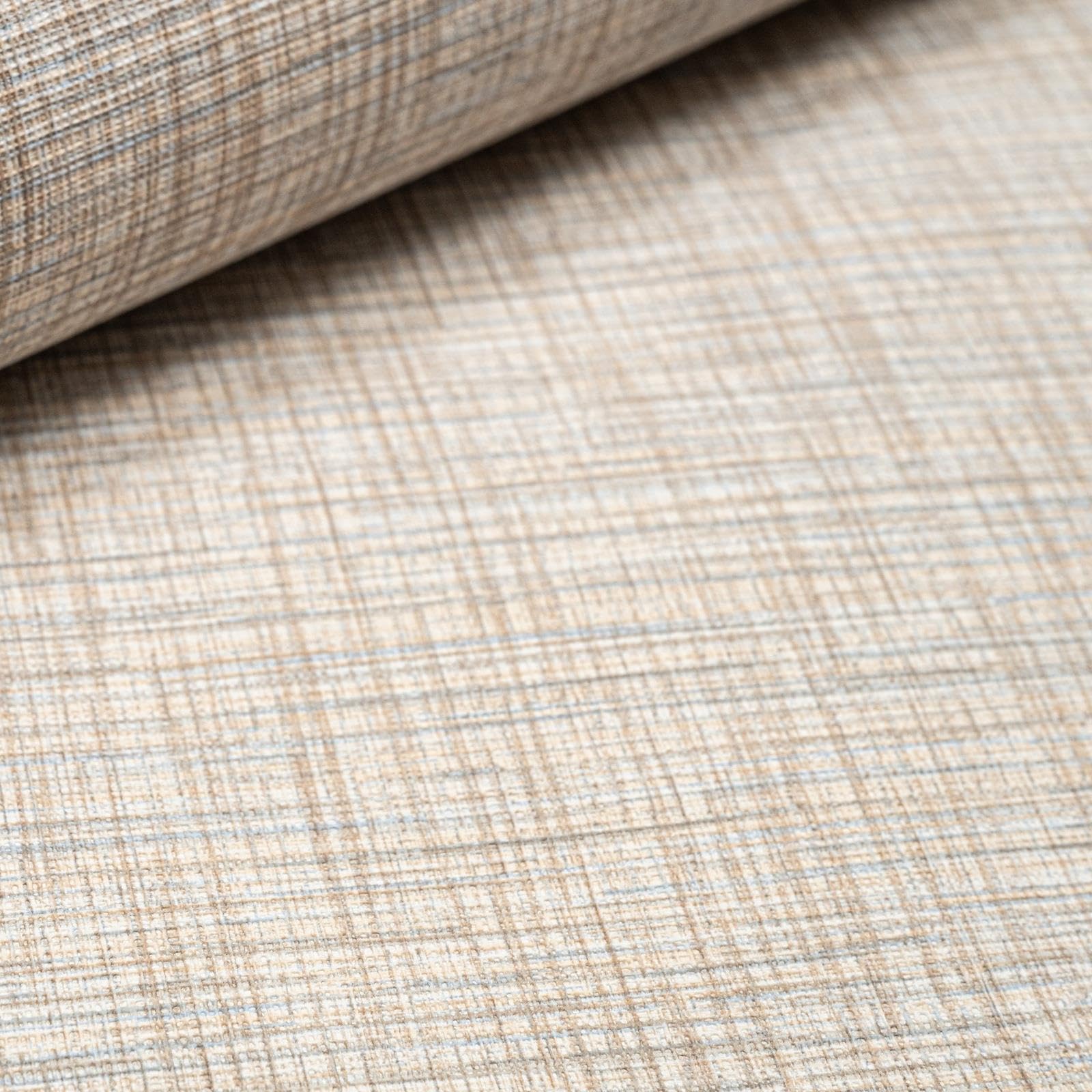 Sophie Laurence Neutral Tones Glasscloth Linen Fabric Effect Textured Thick Vinyl Wallpaper from B&Q