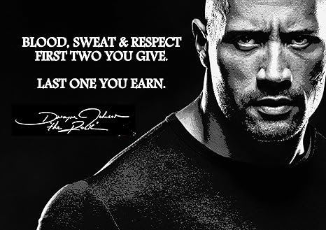The Rock Wrestling Quotes Dwayne Johnson, The Rock Inspirational Motivational Quote Sign Poster Print  Picture Sports,Life, Wrestling : Amazon.de: Home & Kitchen