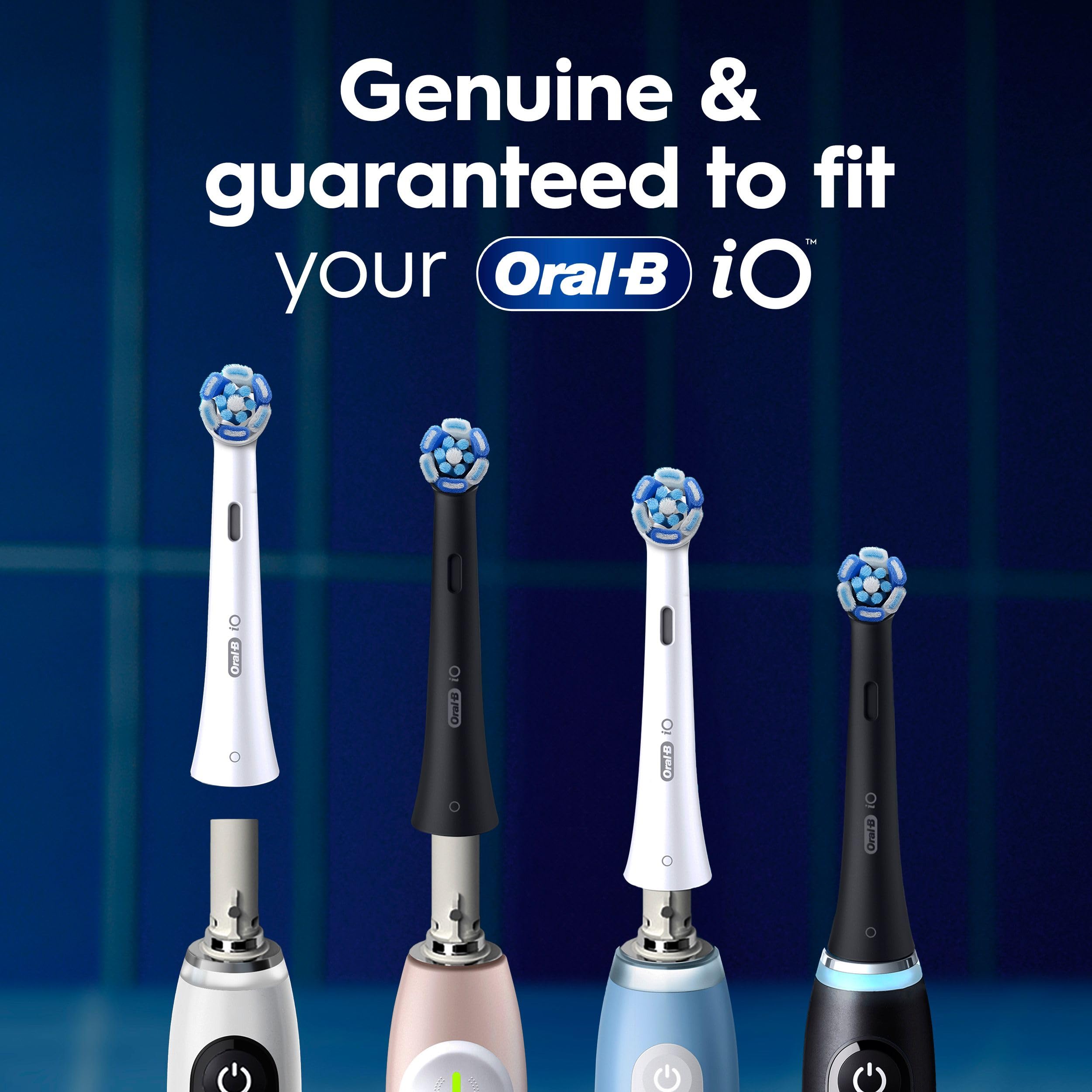 Oral-B iO - Testine di ricambio Ultimate Clean, colore nero, 2 pezzi