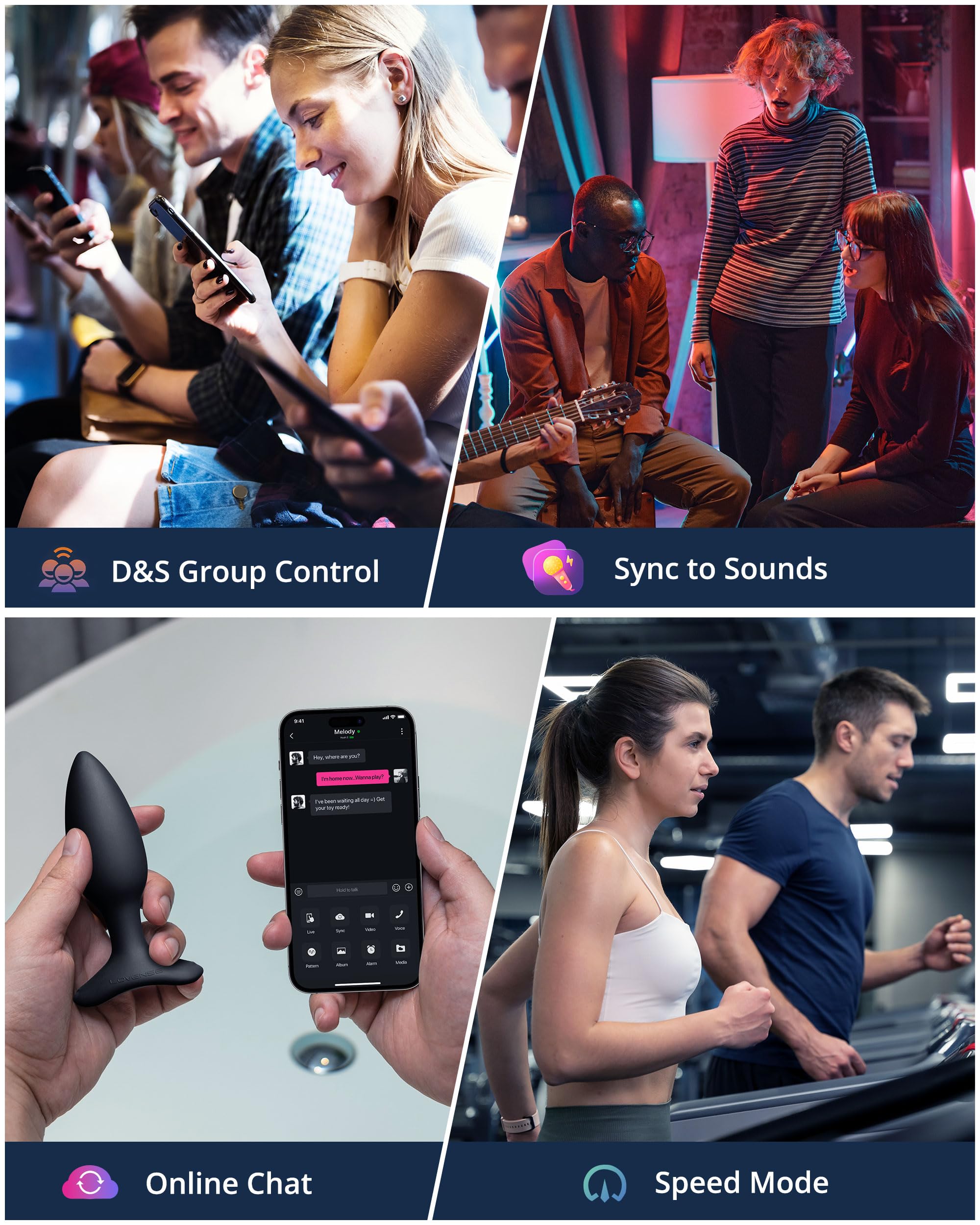 LOVENSE Hush 2 Vibrating Butt Plug 1.5", Silicone Anal Vibrator for Men with Remote Control, Waterproof and Rechargeable Big Plug Vibration Machine for Women, Adult Anal Plug Sex Toys for Couples: 1.5 in