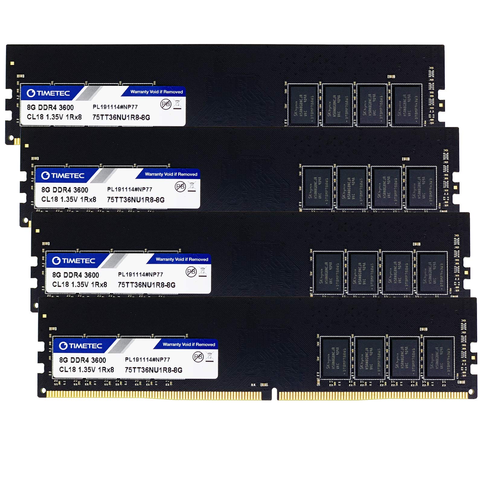 メモリー DDR4 3600MHz PC4-28800 32GB (1 x 32GB) 2枚組 | 32GB | DDR4-3600 | DDR4 DIMM (288pin) | デスクトップ用