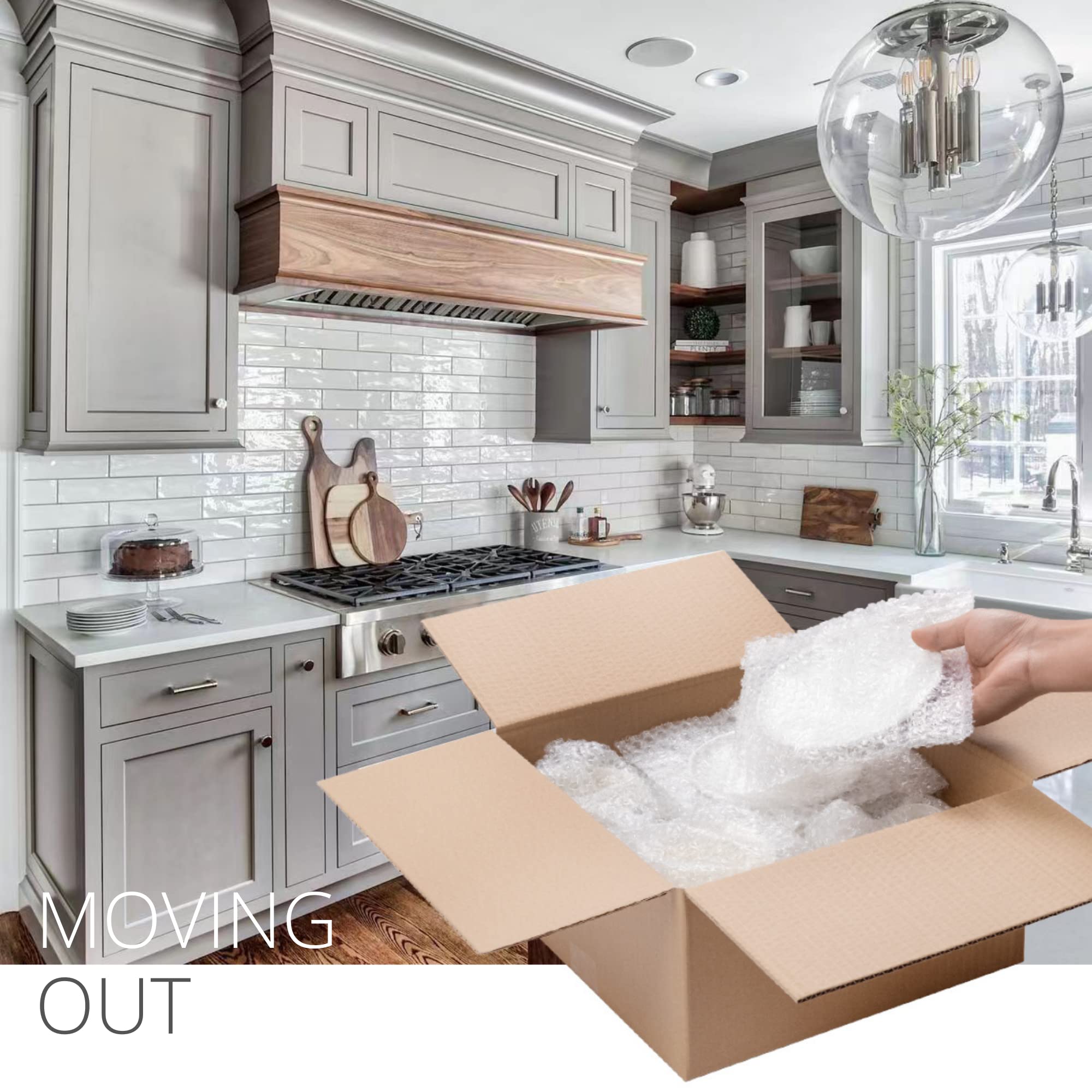 ALTERNIUM self seal bubble pouches 7.5x7.5" 100 pack - individual bubble cushioning wrap pockets with adhesive - small bubble bags for shipping - quality packing material and moving supplies