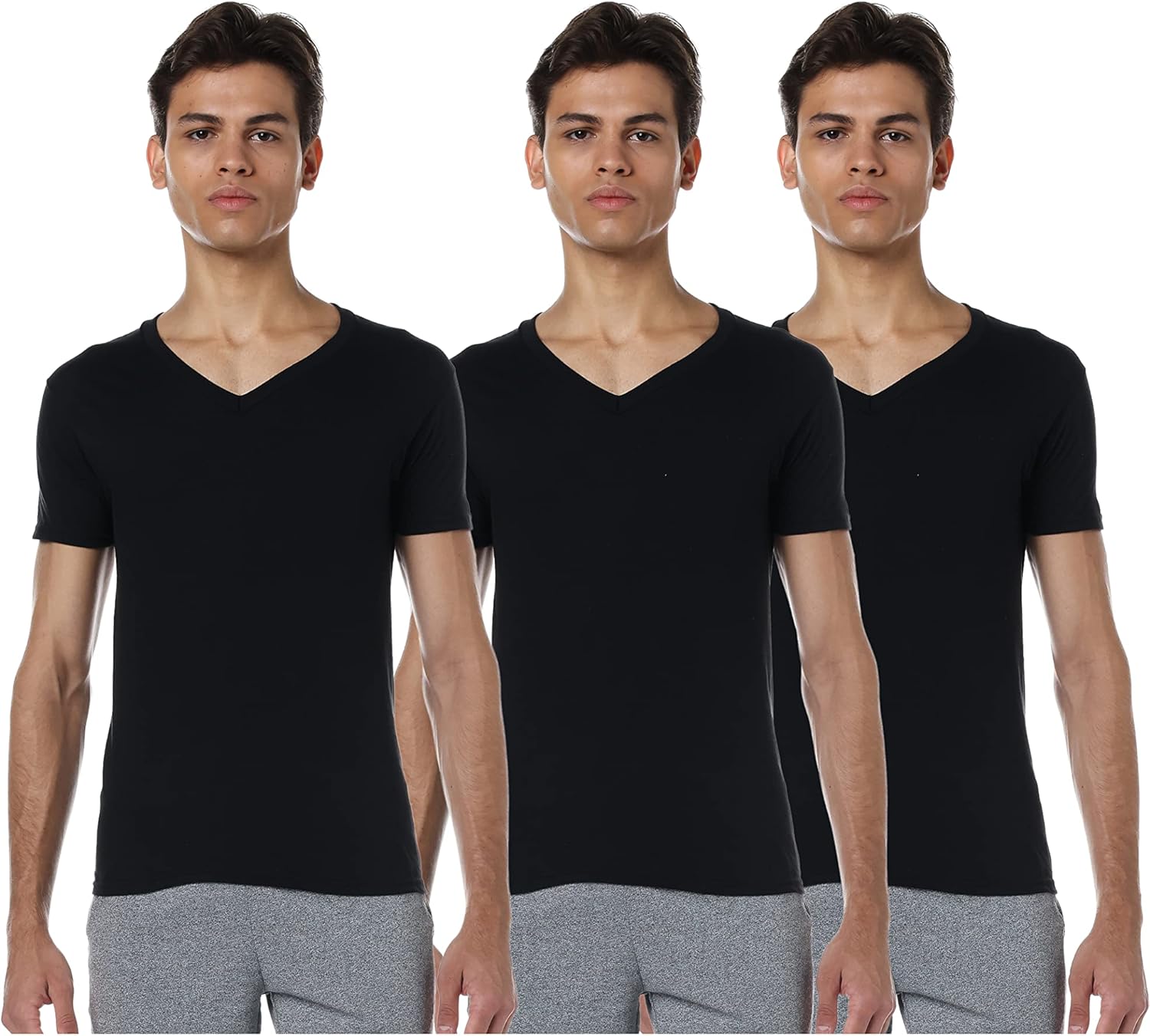 Hanes black v neck undershirts Clearance
