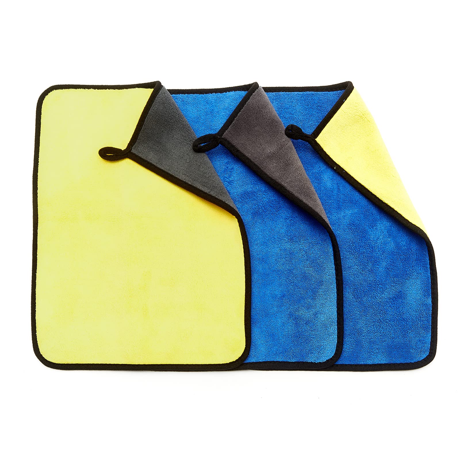 YBC Car Drying Towel 12"x9" Microfiber Cloth 3 PCS