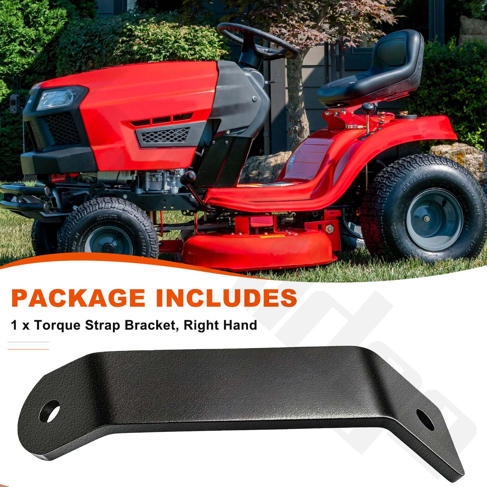 585670801 585670802 585670803 Staffa di serraggio per cinghia dinamometrica (mano destra) compatibile con tosaerba Husqvarna LTH1738, TS242, TS243, YT46LS, YT48XLS, YT48DXLS, YTH18542, YTH18542