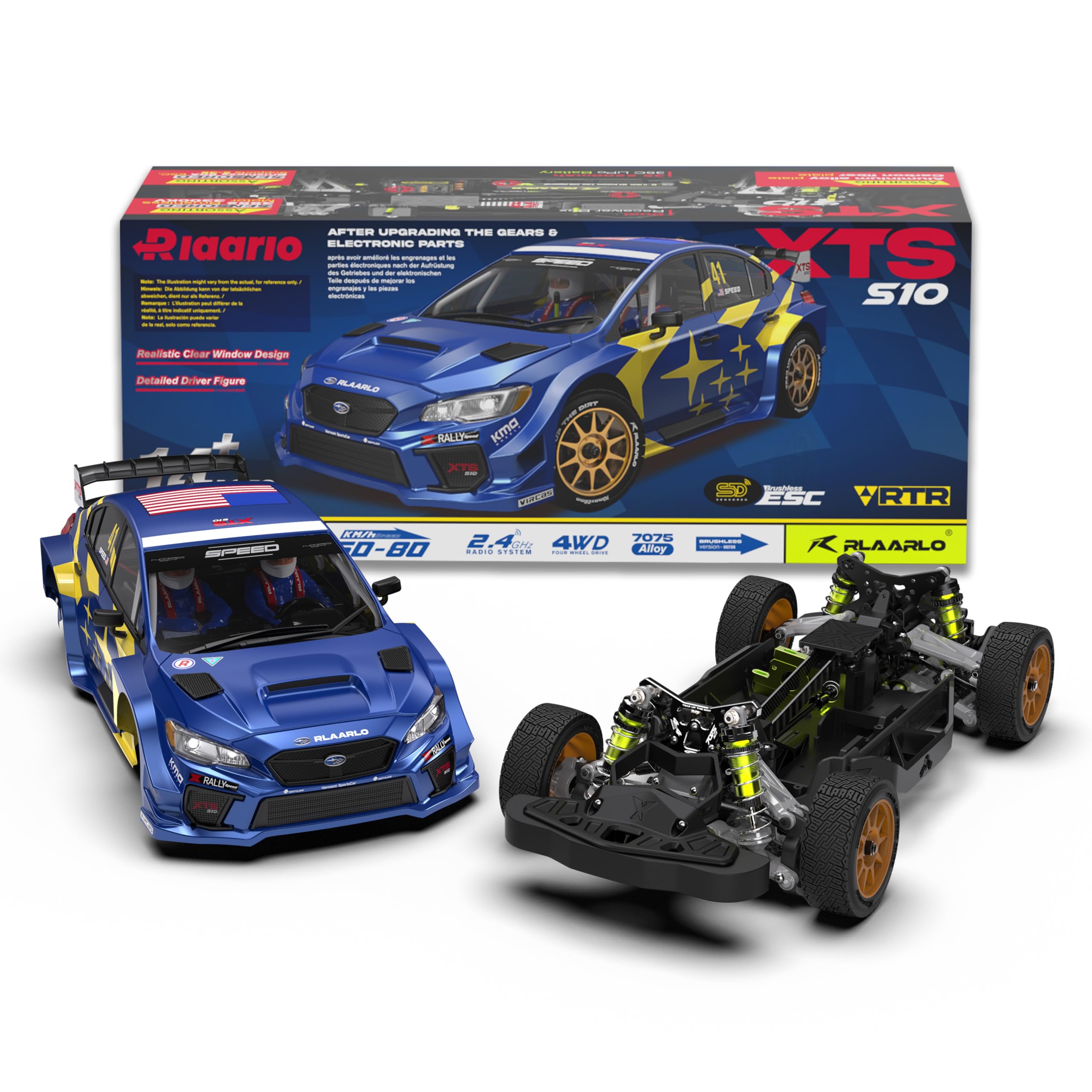 Photo 1 of RIAARIO 1/10 XTS-S10 Roller Carbon Fiber, Blue, Ages 14+