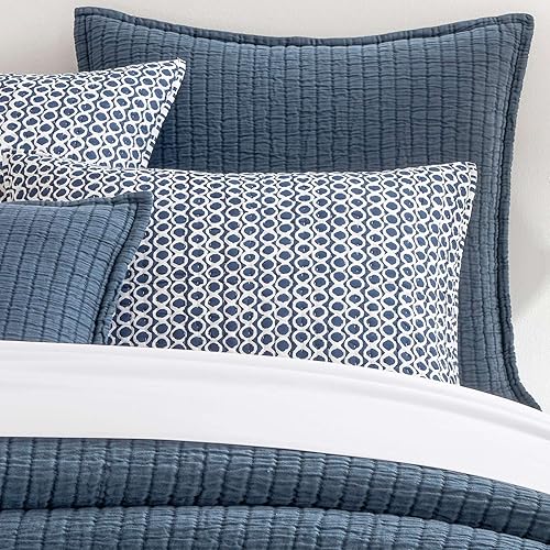 Miniatura 11 de Pine Cone Hill Colcha de Matelasse blanca Boyfriend, tamaño Queen, patrón sólido blanco