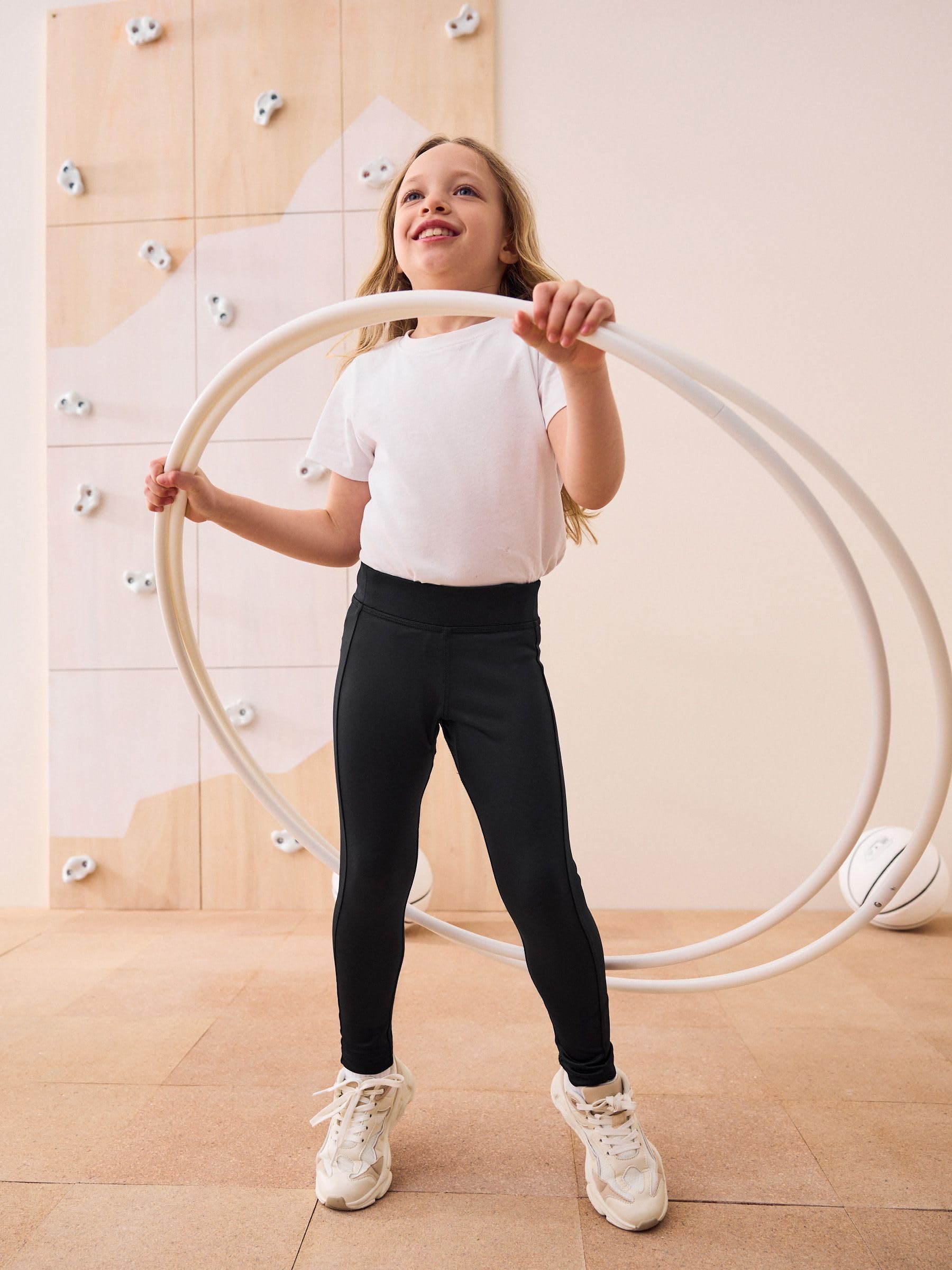 NEXT Ragazza Leggings Sportivi Nero 6 Anni