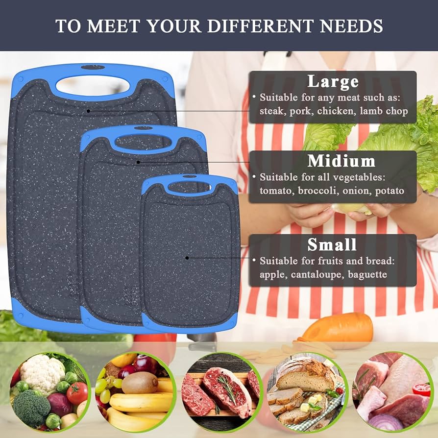 Amazon | プラスチックまな板 食器洗い機対応 まな板3枚 ジュース溝