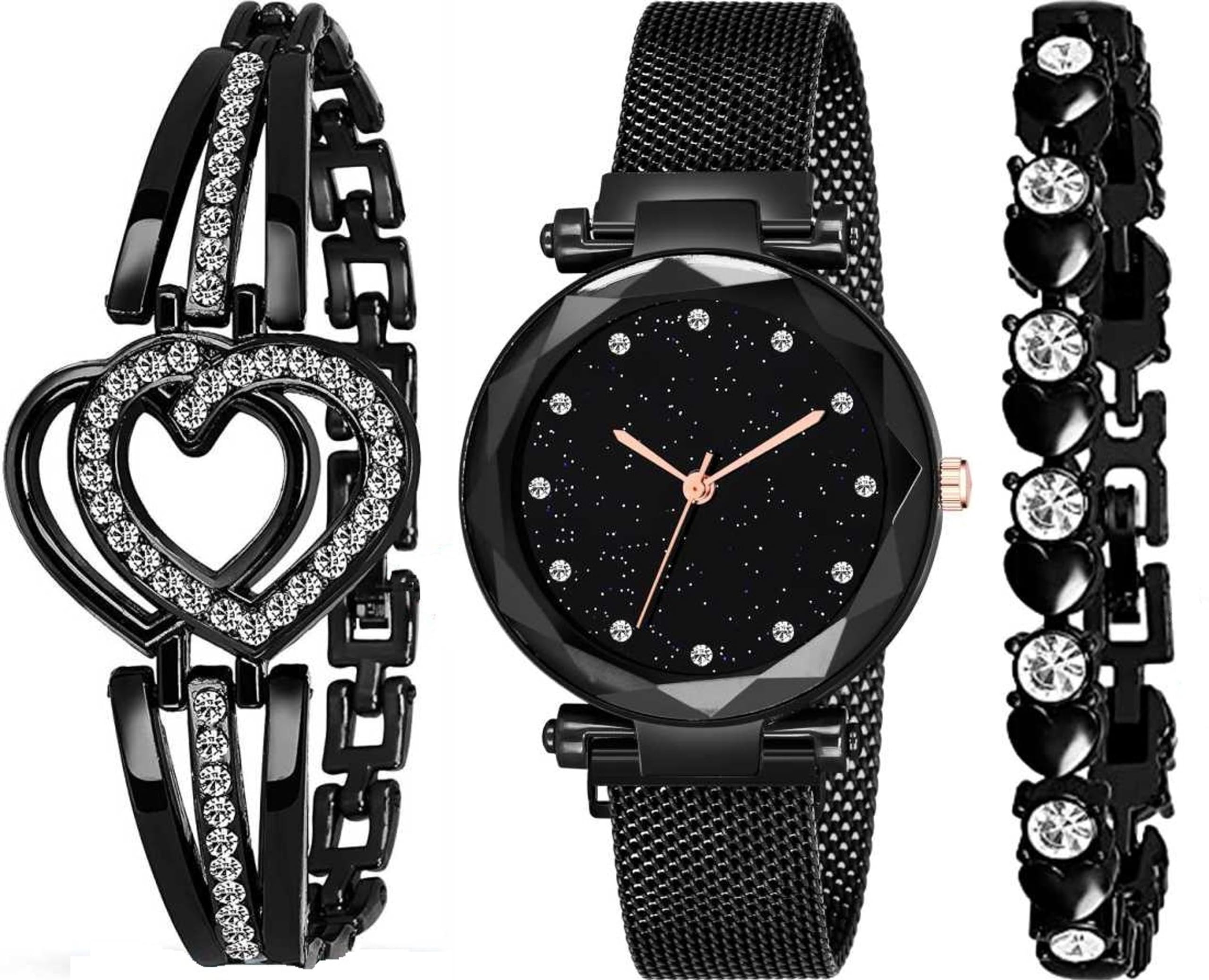 Evax Analog Watch for Women and Girls (Black) (B0BVBYZG3Z) Amazon Price History, Amazon Price Tracker