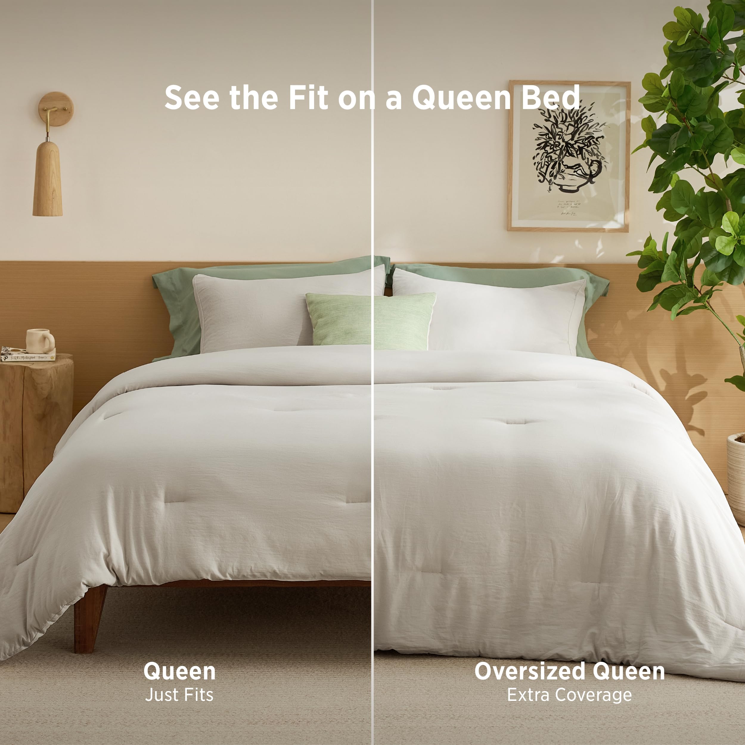 Best Cooling Comforter for Summer in 2026: 5 Top Picks 3 Bedsure Queen Comforter Set, Beige Soft Prewashed Bedding for All Seasons, 3 Pie — product photo