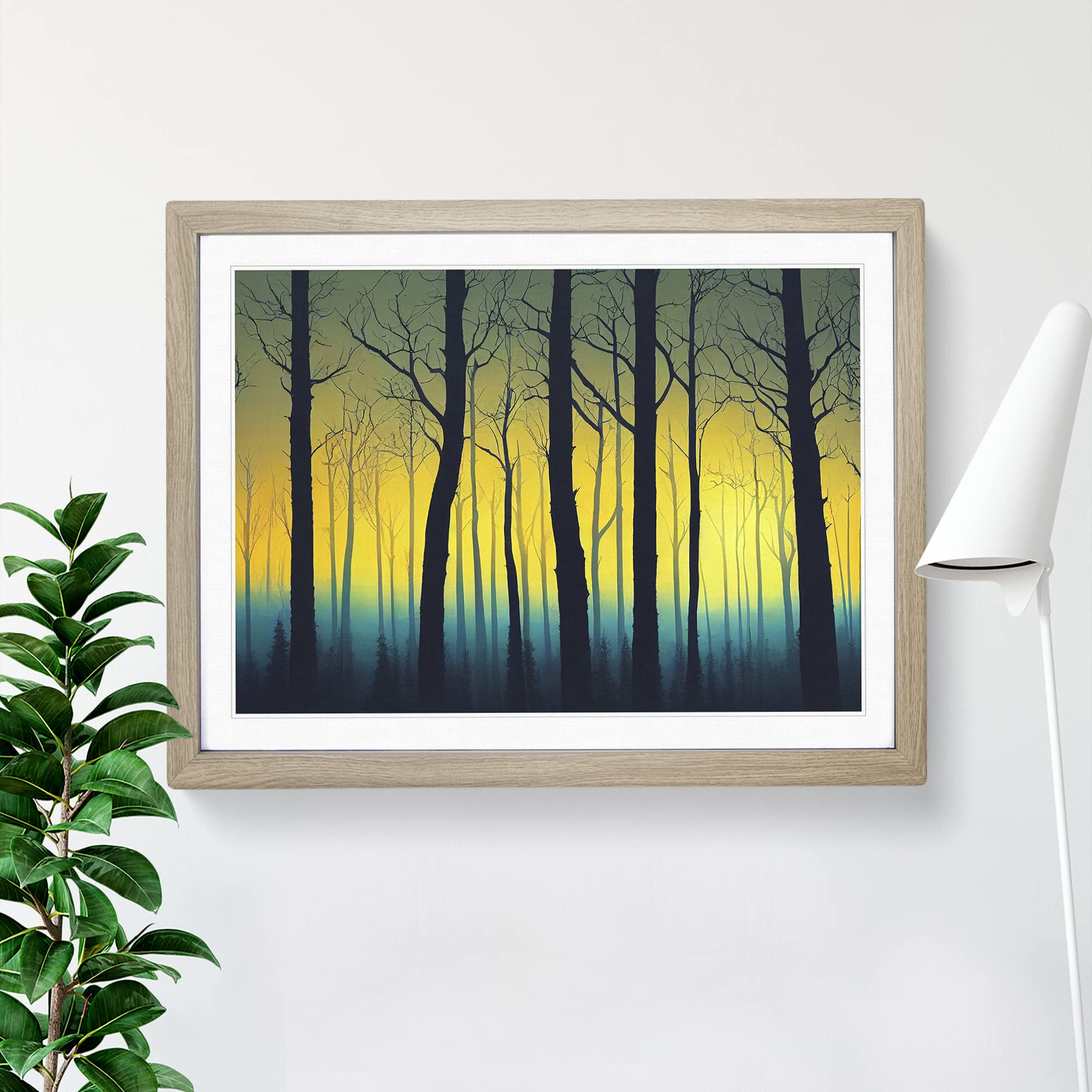 Progressive Summer Forest Framed Print, Oak, A3 (46 x 34 cm) - Image 3