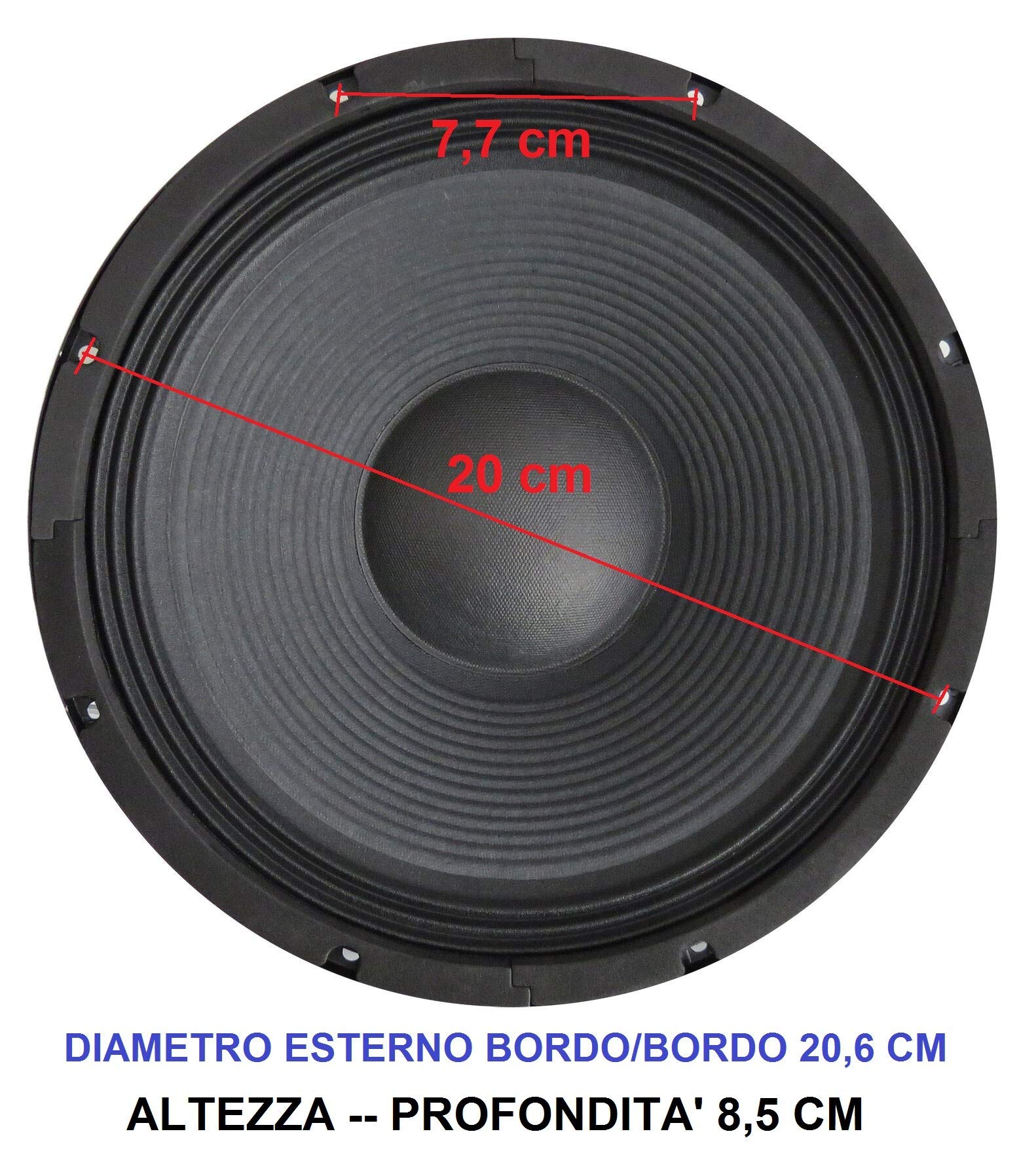 Phil-Trade® Membrana Sostitutiva In Gommapiuma Per Altoparlante Subwoofer - Foto 5