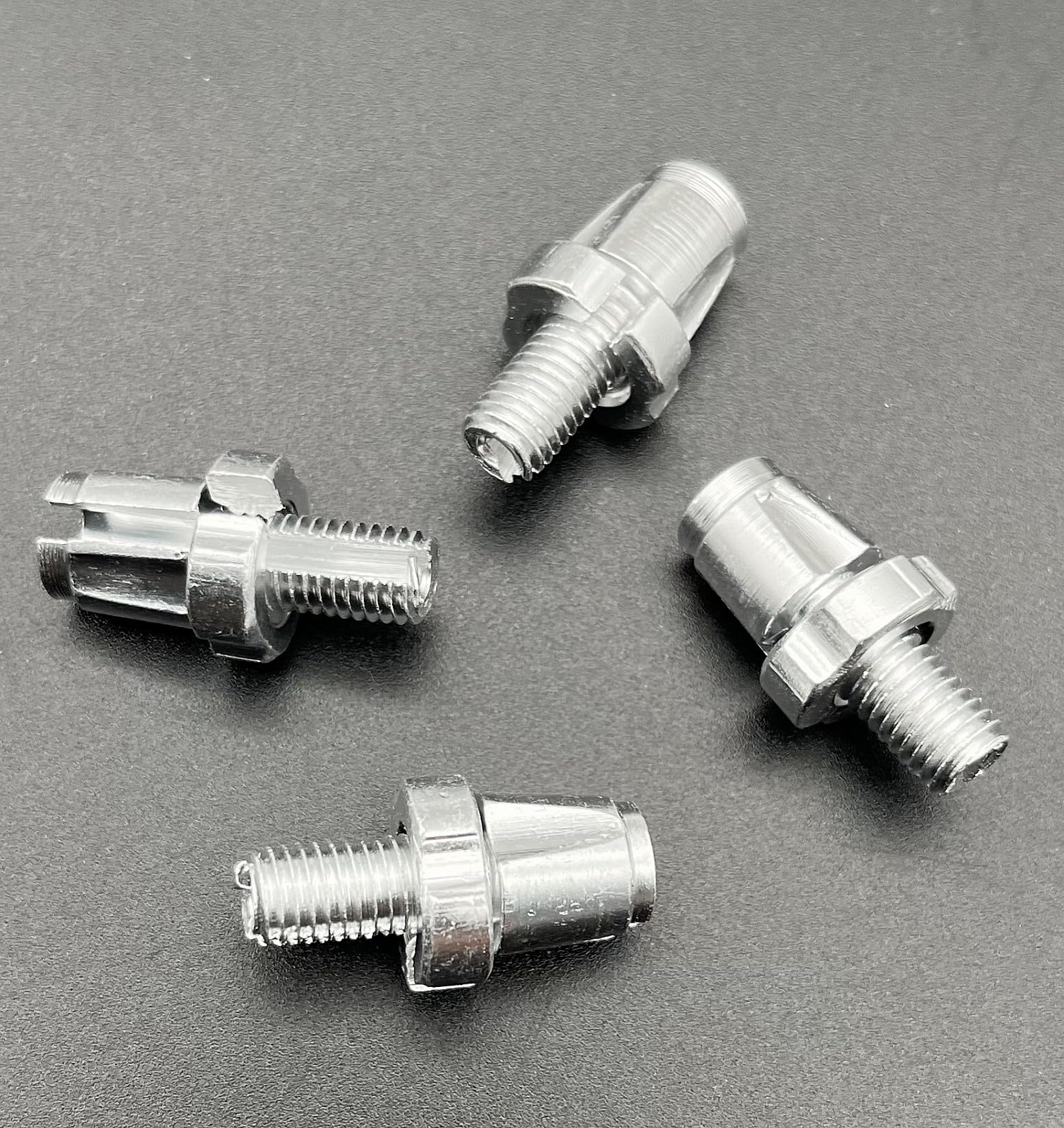 JZK 4X Silver Bike Brake Cable Adjuster nut M7, 7mm Brake Lever Adjusting Regulator Screw for Mountain Road Bike MTB - Image 4