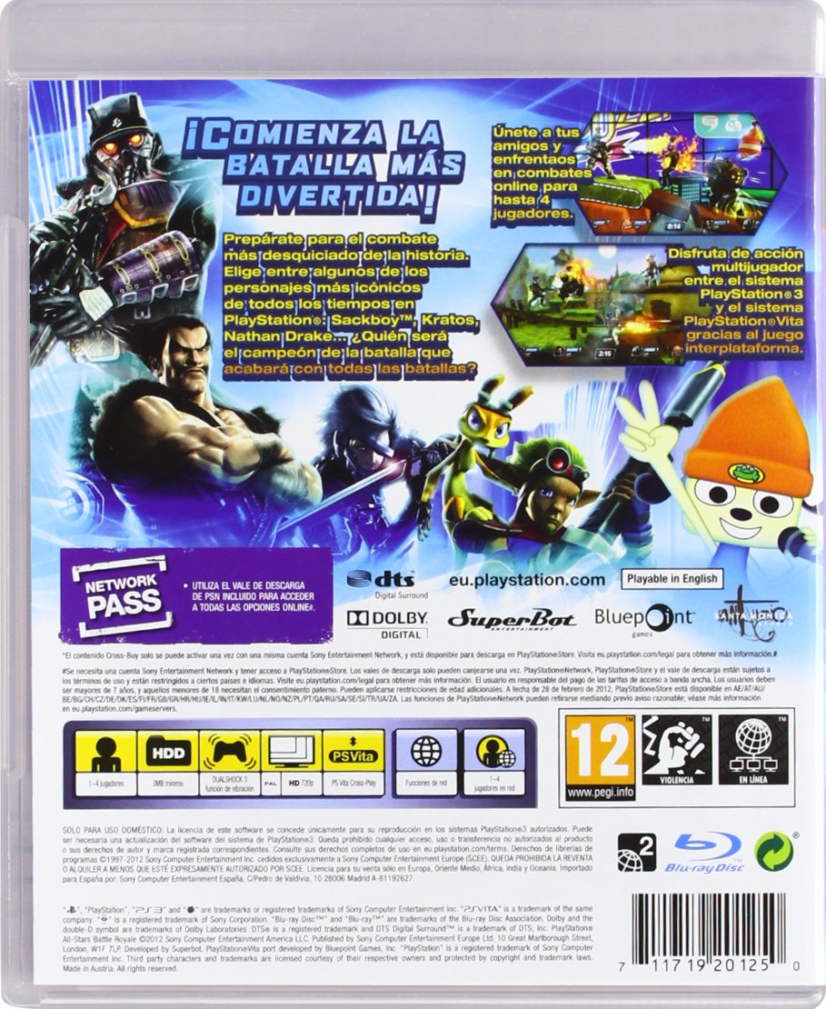 Sony All-Stars Battle Royale, PS3 PlayStation 3 videogioco