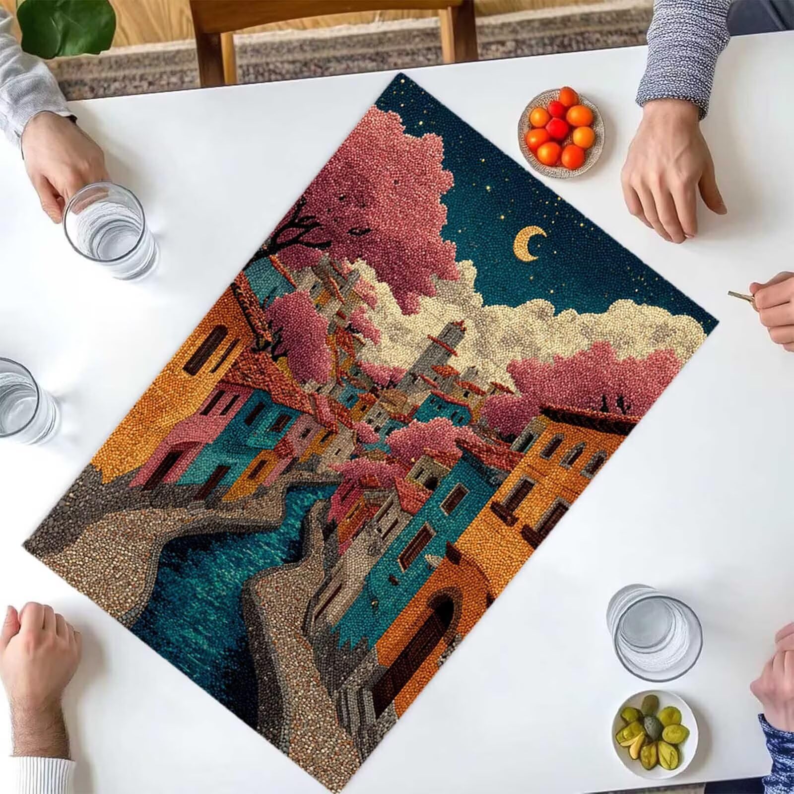Puzzle 4000 sztuk Puzzle dla dorosłych 140x87 cm Gra edukacyjna prezenty dla dorosłych i dzieci w wieku 14 lat, kreatywny prezent na relaks człowiek owoc PjY6901 W-1