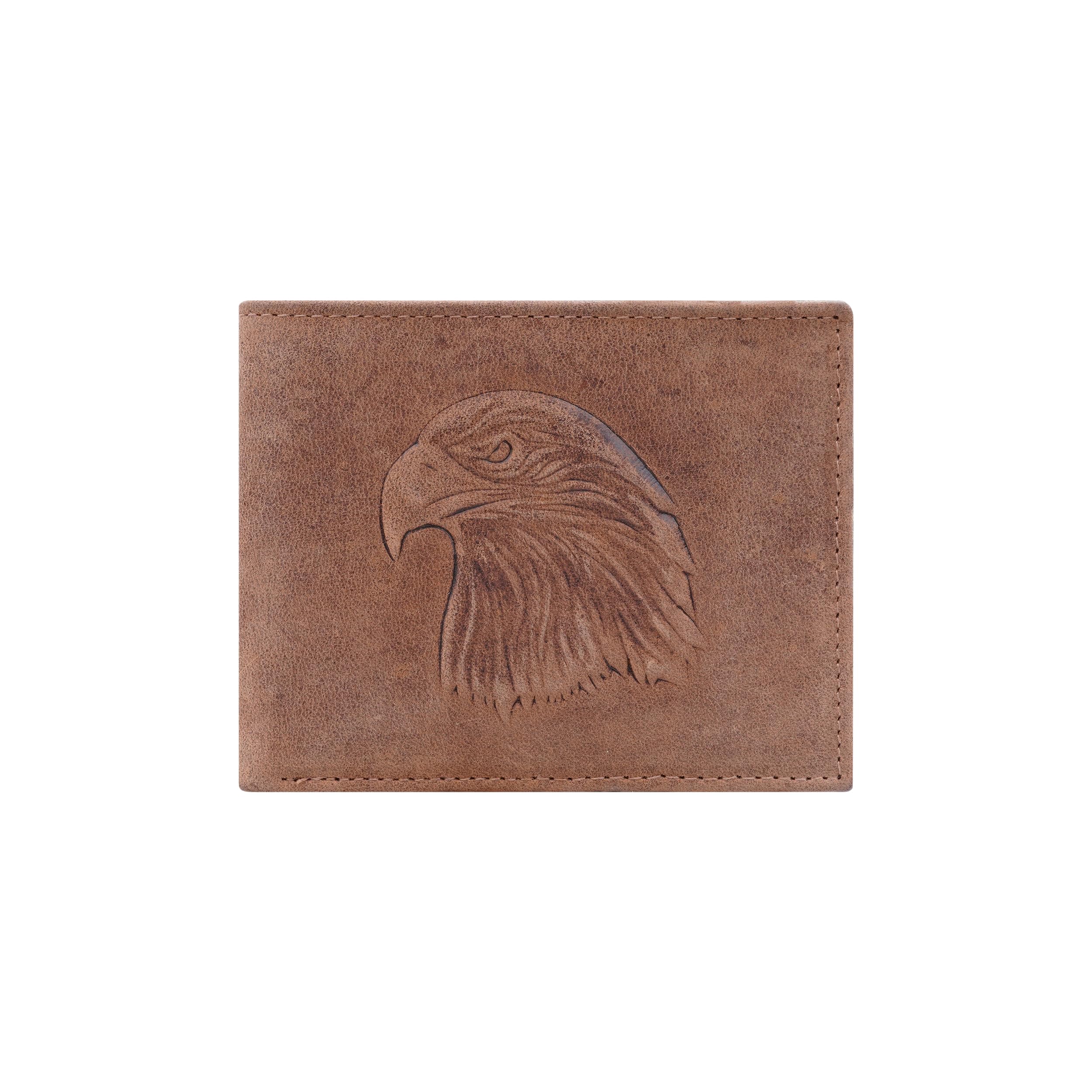 The Wallet Store Eagle Emblem Genuine Leather Wallet For Men