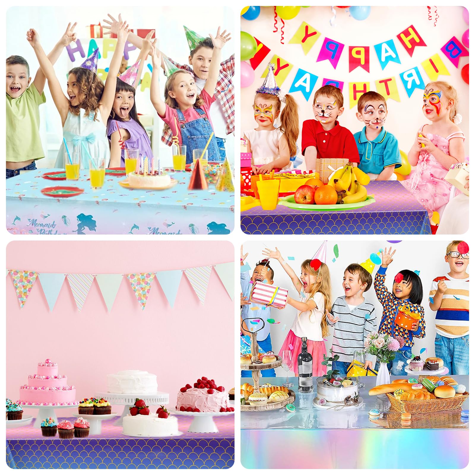 Meerjungfrau-Party Tischläufer – Glitzernde Pailletten, 30 X 213 Cm | Für Geburtstag, Baby- & Meeres-Partys