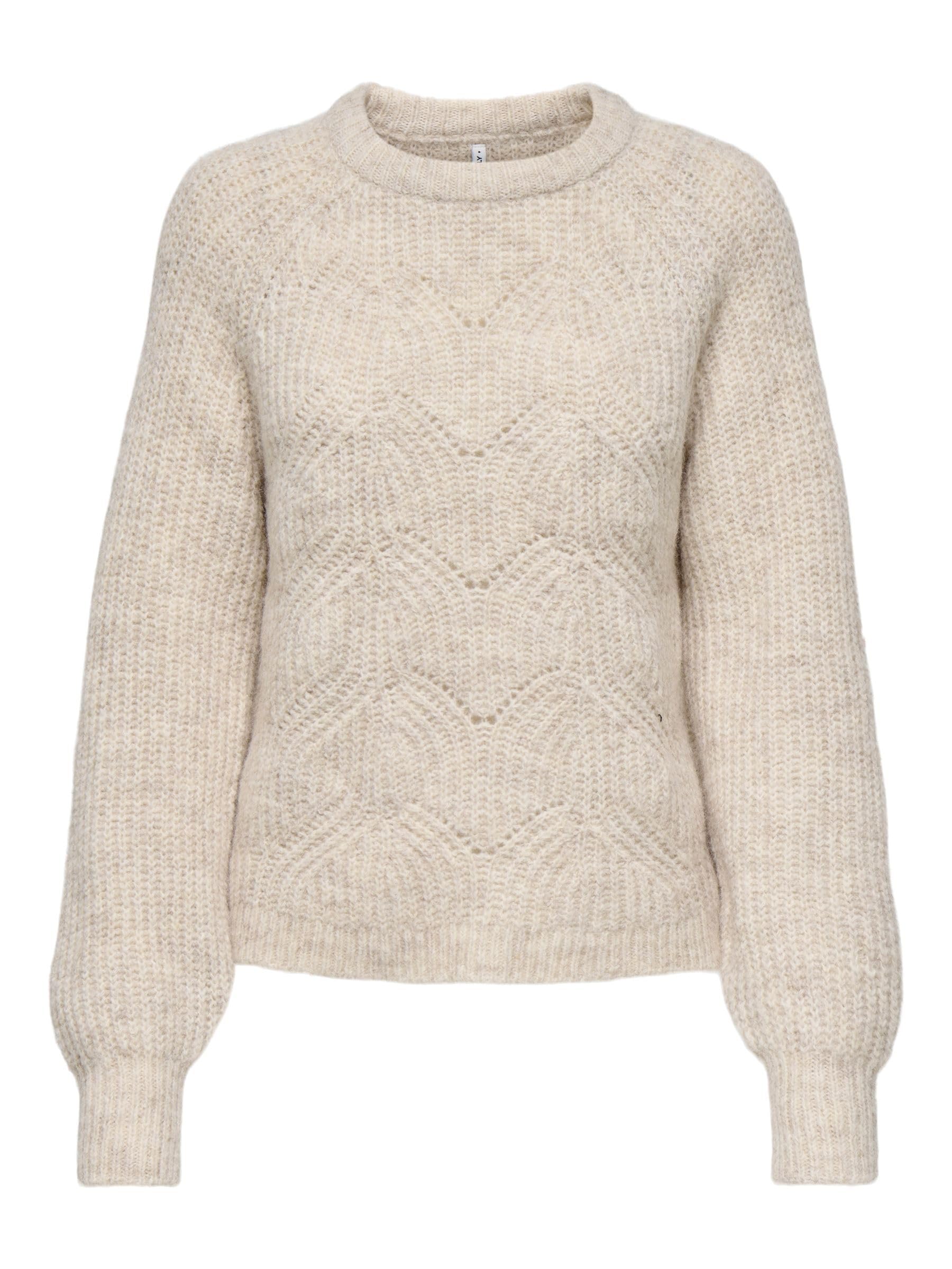 ONLY Damen Onlgila Life Ls Structure O-Neck Bf KNT Onlgila Life Ls Structure O-Neck Bf KNT (1er Pack)