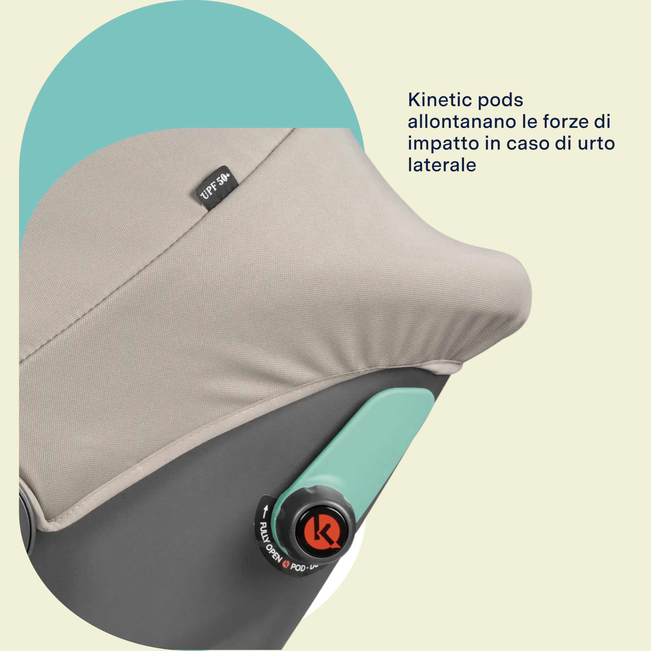 PEG Primo Viaggio SLK - Seggiolino Auto Neonato ISOFIX (40-87 cm), 0-15 Mesi, 0-13 kg, Premiato nei Crash Test, Capottina UPF 50+, Seduta Imbottita, Protezioni Laterali, Onyx