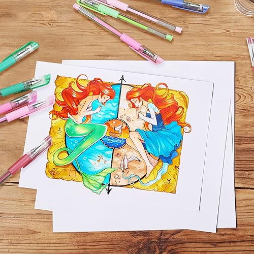 Miniatura 6 de Bolígrafos de gel para colorear para adultos, paquete de 312 bolígrafos de colores para artistas con un 40% más de tinta, bolígrafos de gel con