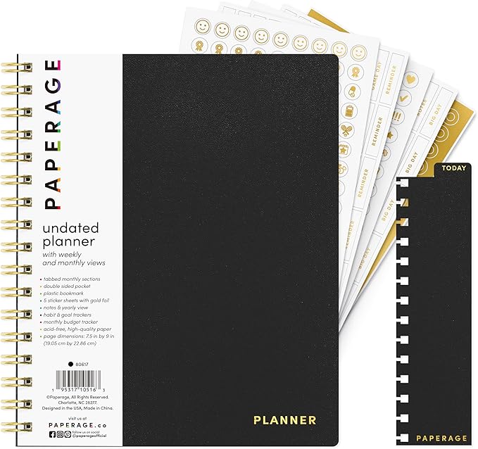 Plan Your Year in Style! ✨ Undated Weekly & Monthly Planner