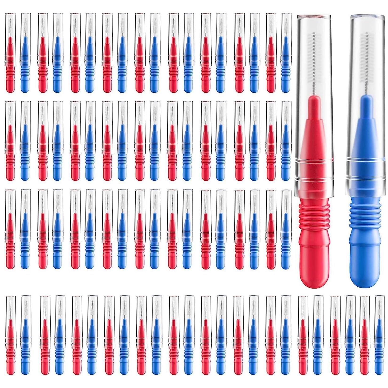 Interdental Brush Toothpick Tooth Flossing Head Oral Dental Hygiene Brush Braces Cleaning kit 2 5mm 3mm 88 Count