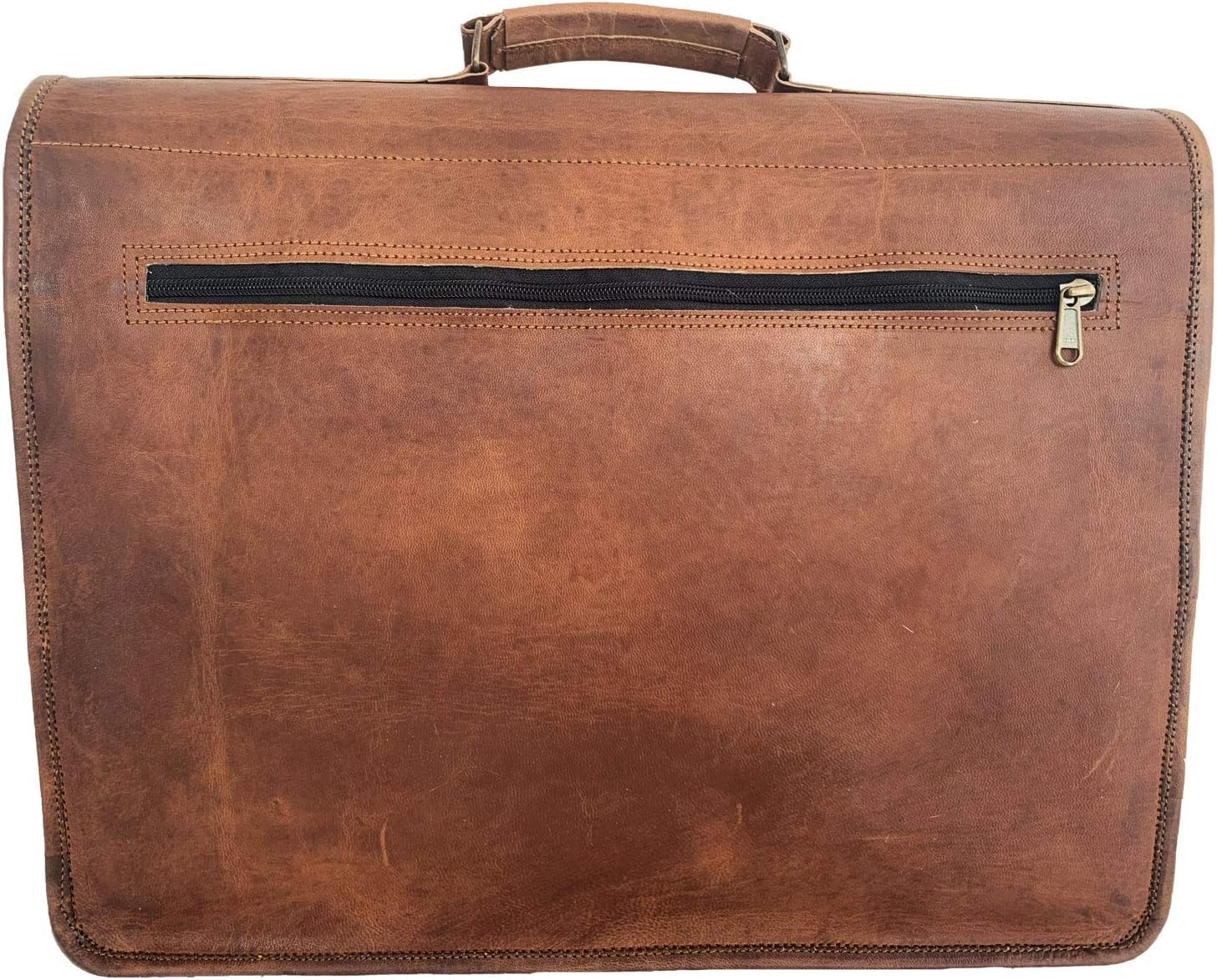 american blue echtes leder umhängetasche laptop aktentasche arbeit schulter crossbody koffer handtasche für männer (18X13X5 Länge X Höhe X Breite)