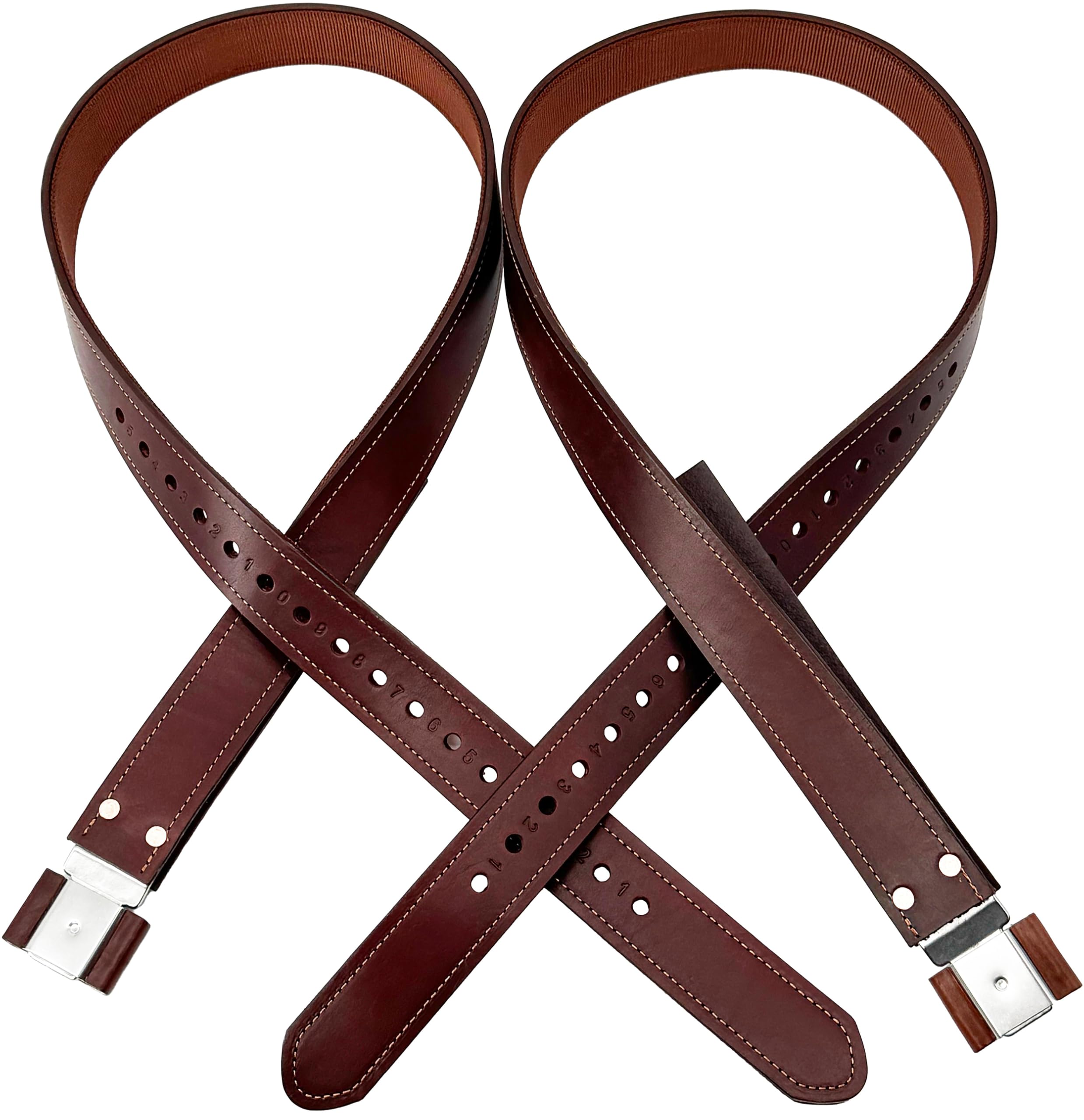 Jeereal Westernsattel Ersatz-Fender Steigbügelriemen Paar mit Hobble Straps Edelstahl Blevin Schnallen 5,1 cm Breite