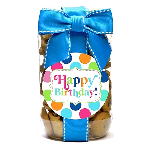 Nam's Bits - Galletas con chispas de chocolate, tarro de pinta de cumpleaños - BDHB