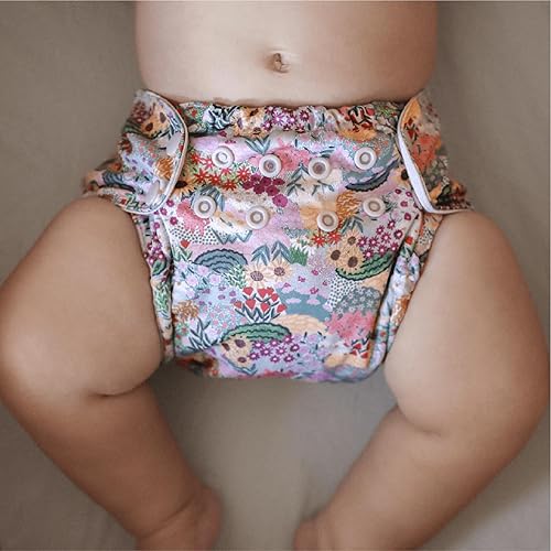 Miniatura 3 de Esembly Try-It Kit - Juego de iniciación de pañales de tela con pañales de algodón orgánico, funda impermeable para pañales, bolsa húmeda y