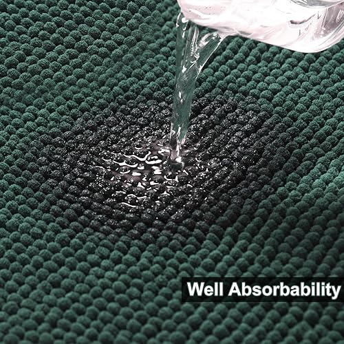 Miniatura 6 de Urvoix Juego de alfombras de baño de 3 piezas, alfombra de baño de felpilla antideslizante, ultrasuave, lavable, súper absorbente, para baño,