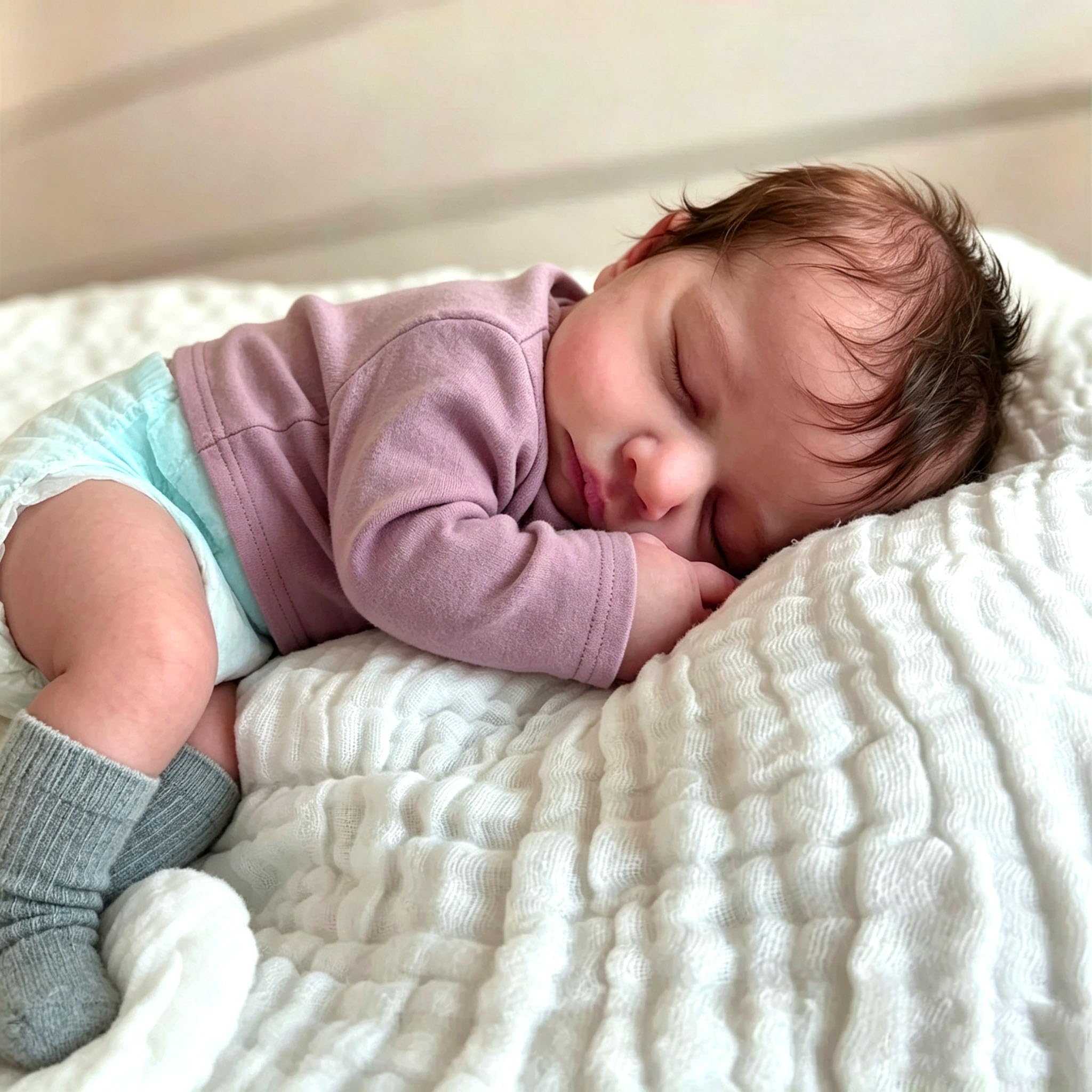 Anano Reborn Baby Vollvinyl Lebensecht-50CM Reborn Baby Mädchen Waschbar Babypuppe Puppe Echt Aussieht Reborn Puppen Lebensecht Mit Zubehör