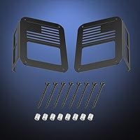 Vista 4 de Nilight Protectores de luz trasera, cubiertas de luz trasera negras para Wrangler JK Unlimited 2007-2017, par