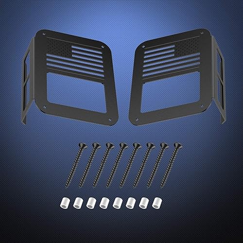 Miniatura 4 de Nilight Protectores de luz trasera, cubiertas de luz trasera negras para Wrangler JK Unlimited 2007-2017, par