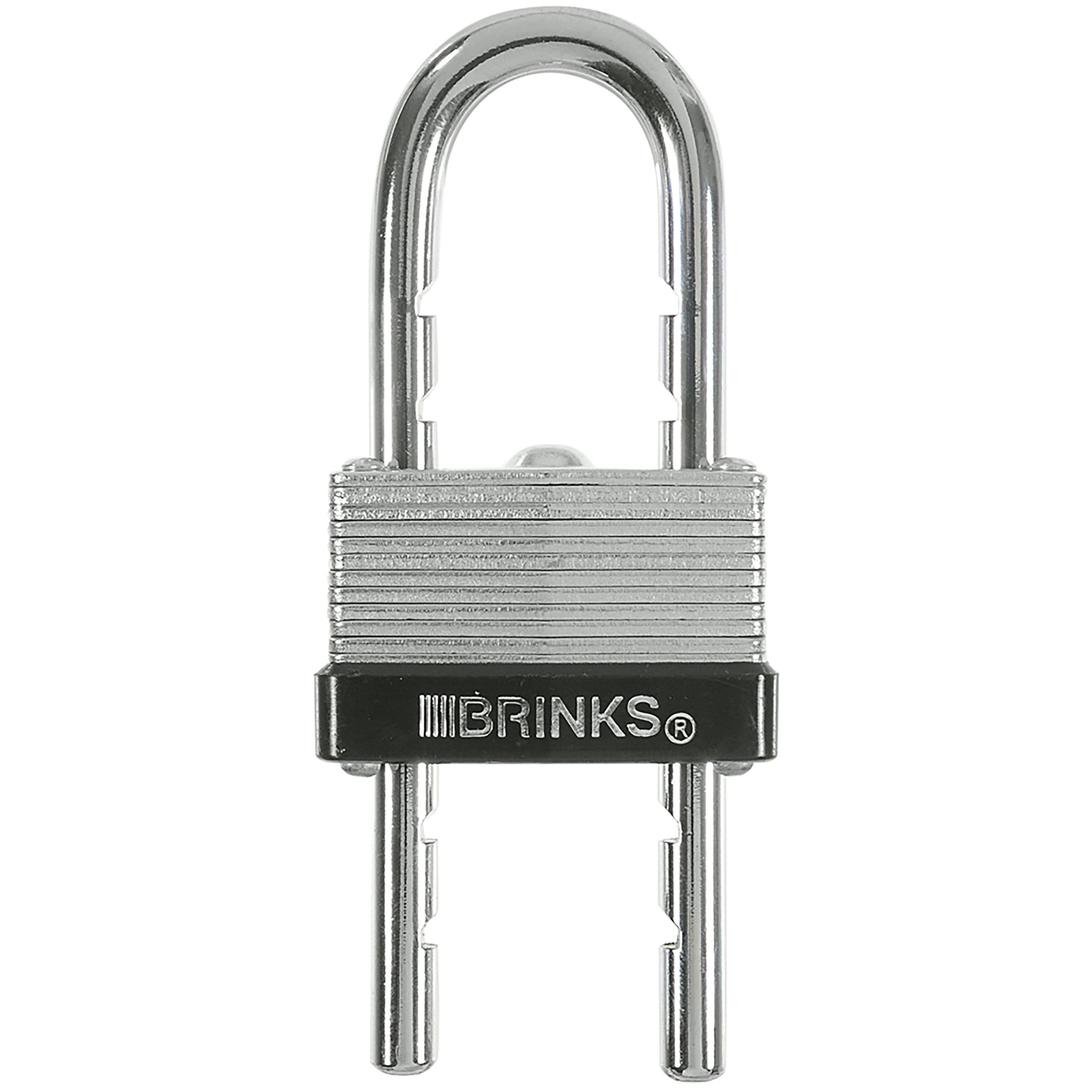 BRINKS172-40061 40mm Laminated Steel Padlock with Adjustable Shackle, 40 mm