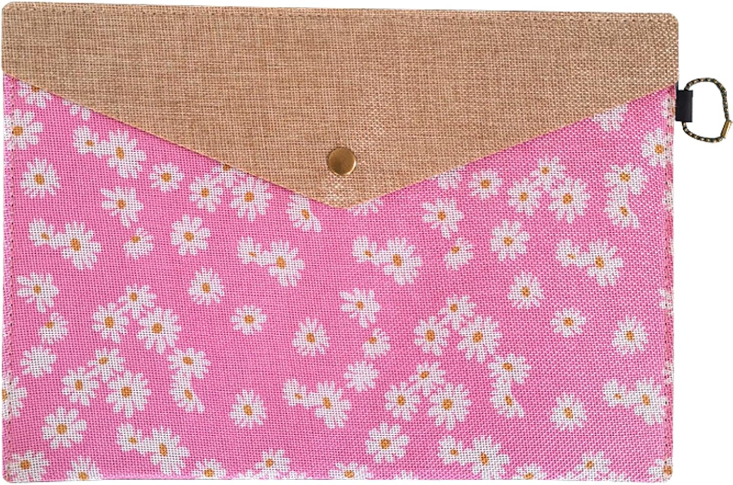 Enyuwlcm Felt Folder Case Decorative A4 File Folder Document Holder Portfolio Envelope Floral Style with Snap Closure for Women Girls 4 Packs : Office Products