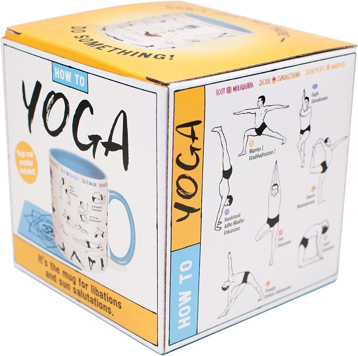 Exclusive Discount 60% Price How To: Yoga Coffee Mug - Learn Yoga Poses While You Drink Your Coffee - Includes a Yoga Mat Coaster and Comes in a Fun Gift Box