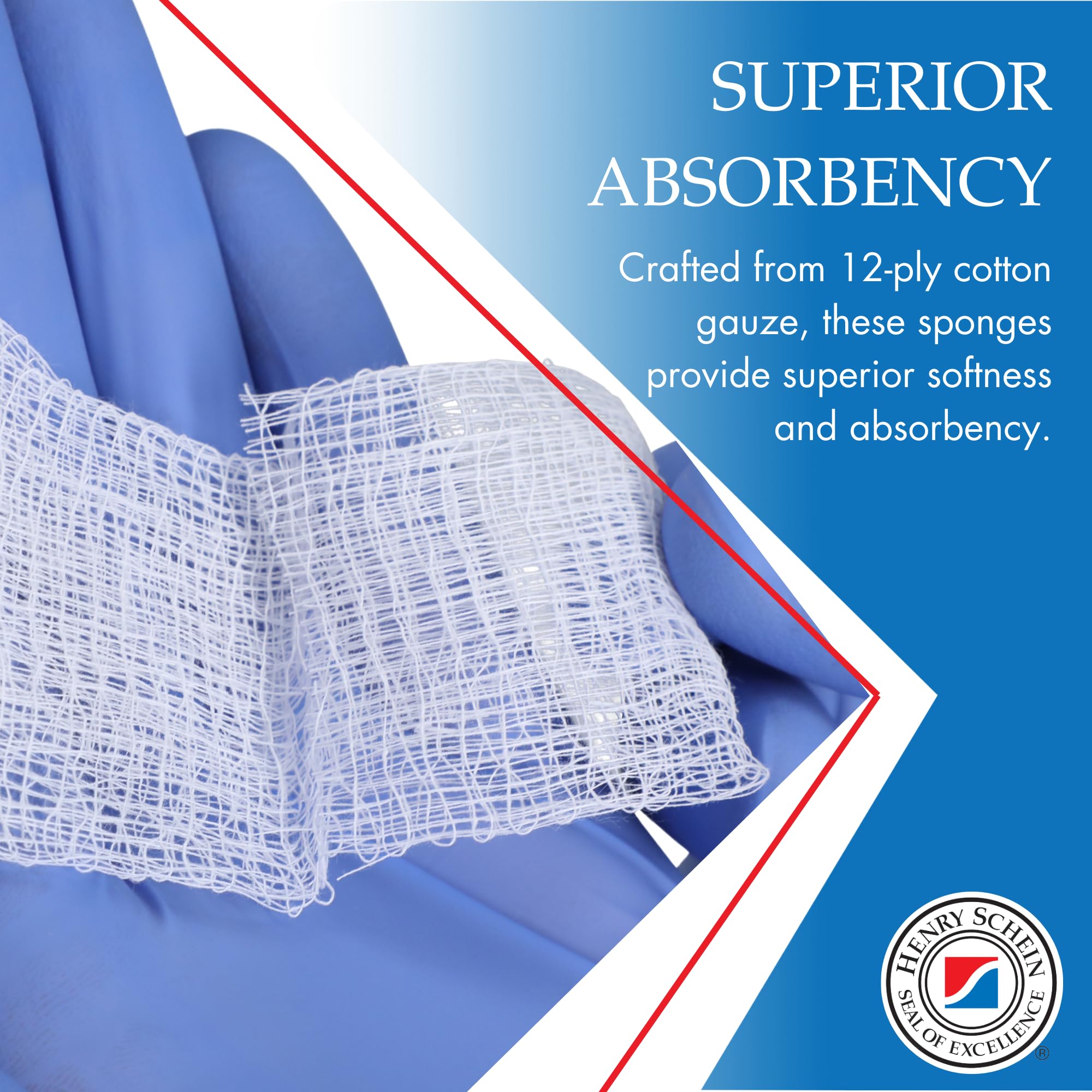 Amazon.com: Henry Schein 100% Cotton Woven All-Gauze Sponge 2x2 12