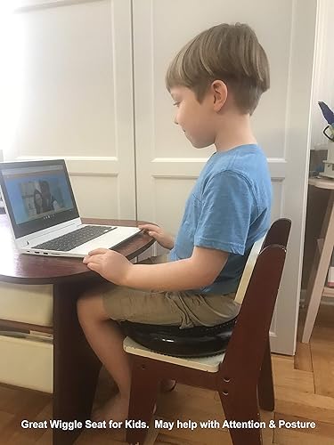 Miniatura 9 de Therapist's Choice Disco de equilibrio de estabilidad lleno de aire inflado, caja de 10 piezas, más 1 bomba de mano de 7 pulgadas