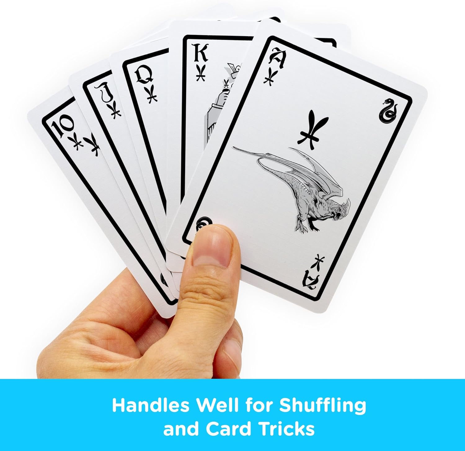 Aquarius Harry Potter Playing Cards - Slytherin Themed Deck of Cards for Your Favorite Card Games - Officially Licensed Harry Potter Merchandise & Collectibles - Poker Size with Linen Finish