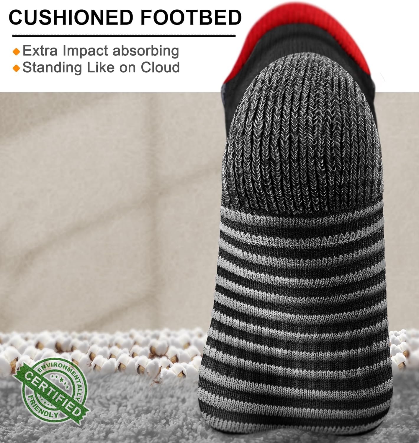 BULLIANT Women Ankle Socks, Active Low-Cut Sock Cushioned Footbed Arch Support for Running Walking Sneakers - Image 5