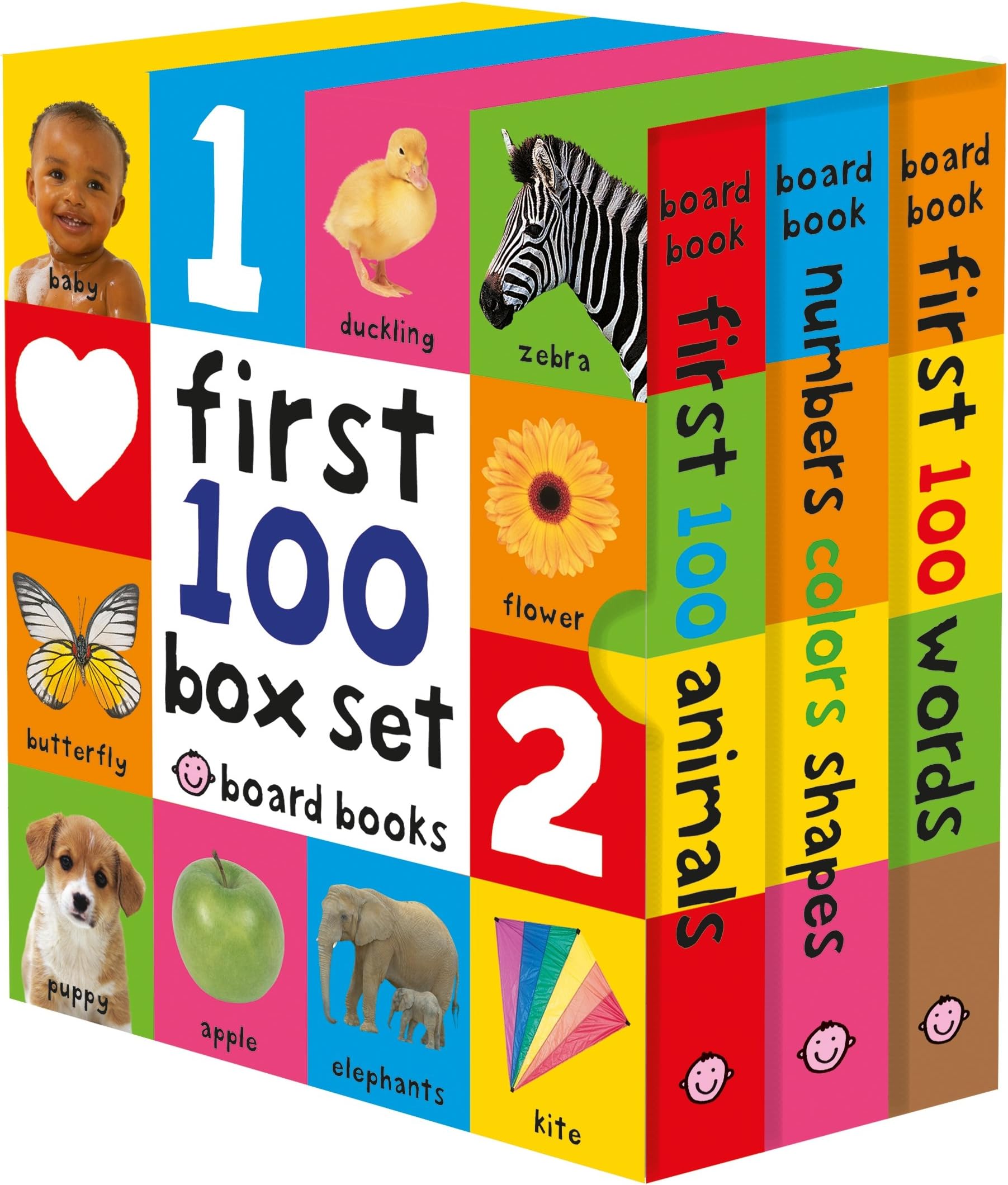 First 100 Board Book Box Set (3 Books)